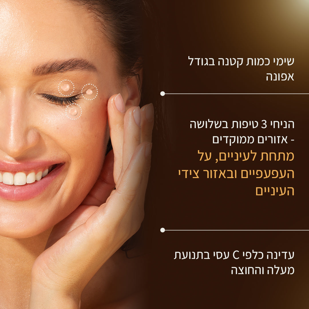 Rufolia Pro Periorbital Eyemulsion – לעיגולים שחורים – מבהיר ומעניק לחות לעיניים