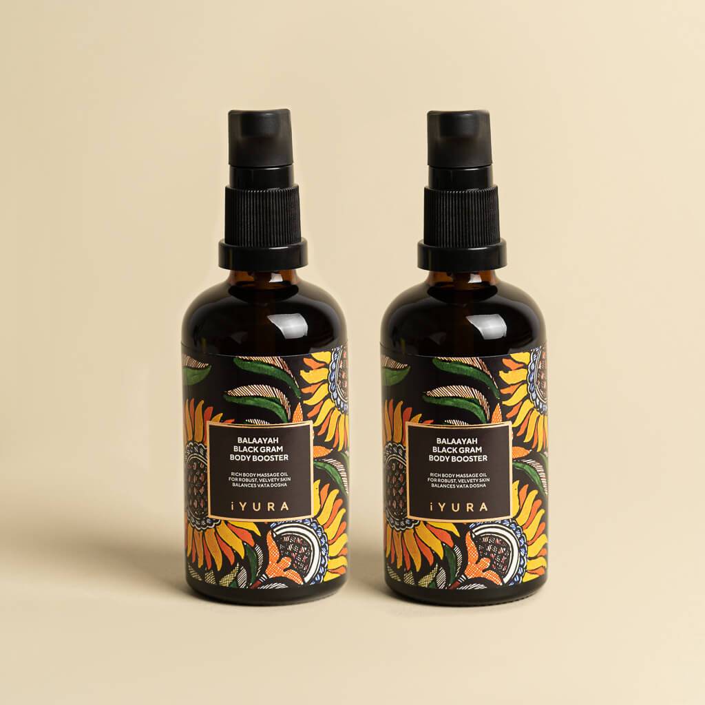Balaayah Black Gram Body Booster – מארז כפול– לחות עמוקה והזנה