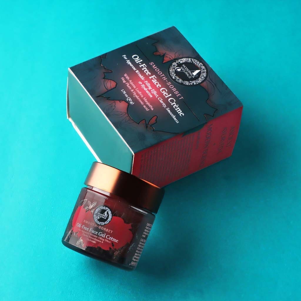Smooth-Sorbet | Oil-Free Face Gel Crème | For Apparent Wrinkle-Filling Effect, Clarity, Smoothness &amp; Hydration - Pack of 2 Lotion &amp; Moisturizer A Modernica Naturalis 