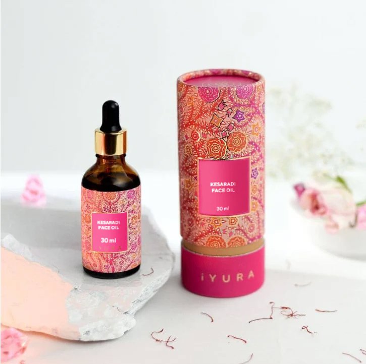 Kesaradi Oil For Dull Skin – 3-Drop Glow Treatment with Rose & Saffron